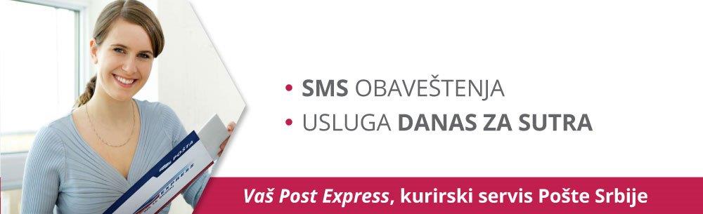 Danas za sutra uručenje do 19h, SMS obaveštenja